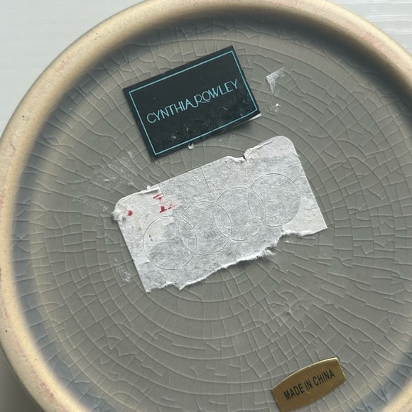 Cynthia Rowley Sand Elephant Trinket Jar Lid Apothecary Aztec Container Rare C28 - Picture 4 of 6